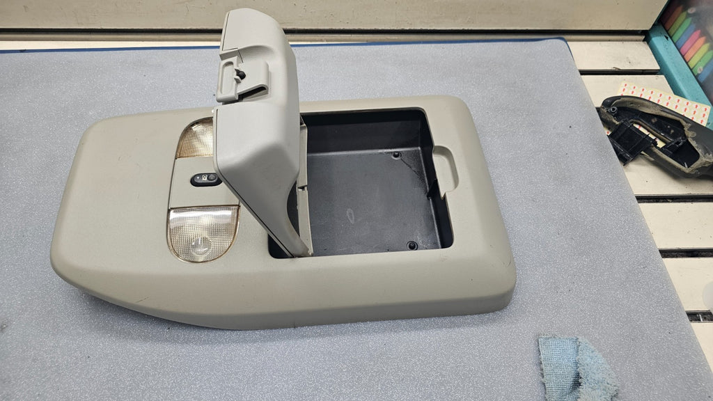 🔥04-08 Ford F-150 F150 Overhead Console DOME Light Lamp Roof🔴Storage GRAY 09