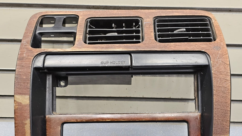 🔥96-99 Toyota 4Runner Center Dash Radio Stereo Display Climate Bezel Wood B56