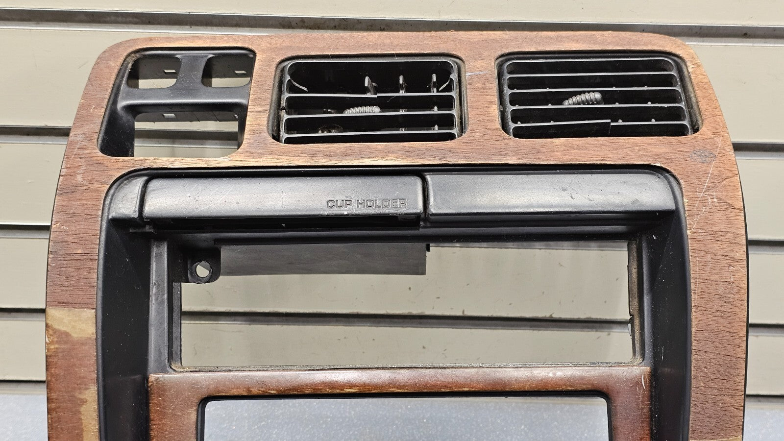 🔥96-99 Toyota 4Runner Center Dash Radio Stereo Display Climate Bezel Wood B56