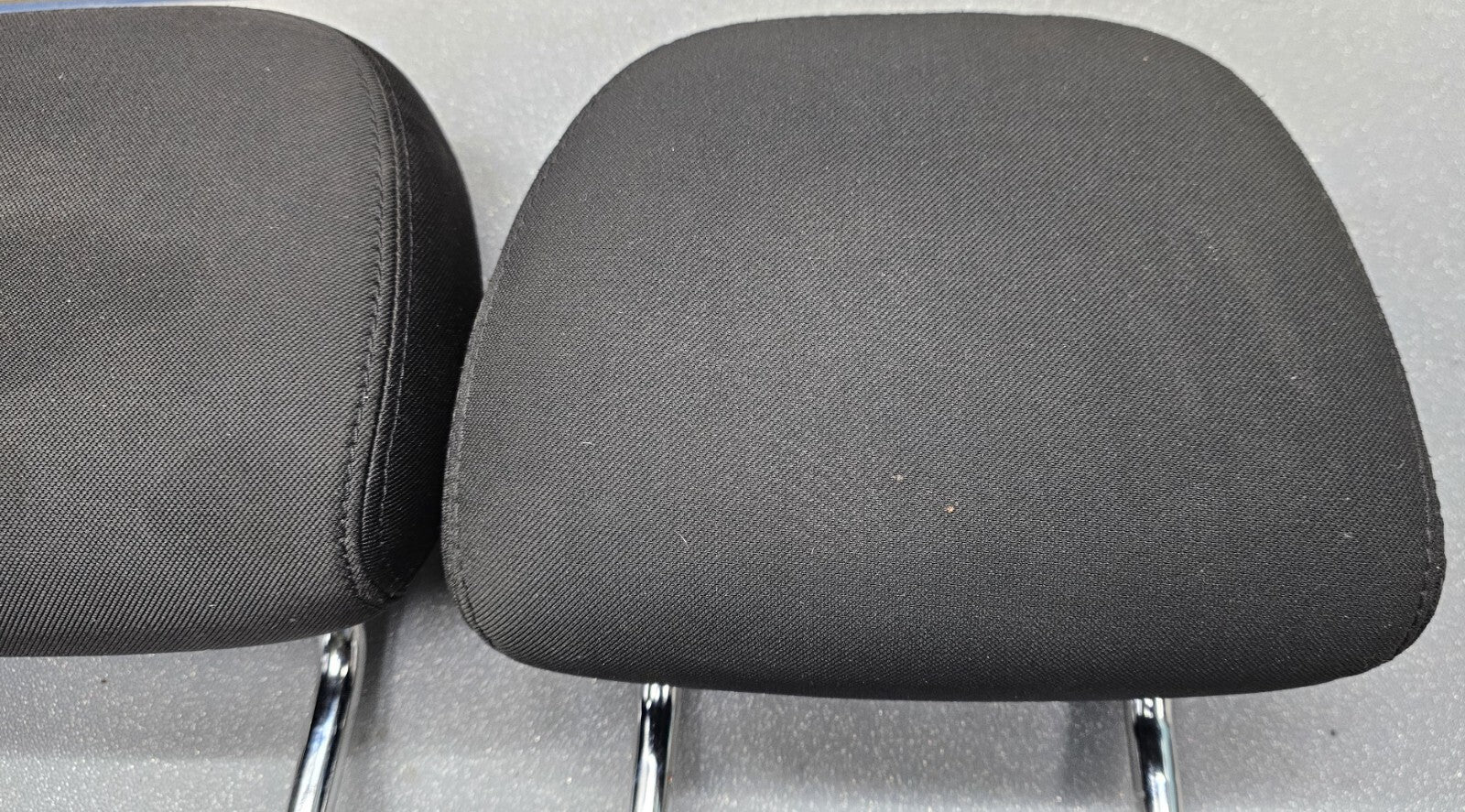 🔥10-14 Dodge Avenger / Chrysler 200 Front Seat HEADREST Set 2 Cloth BLACK CH51
