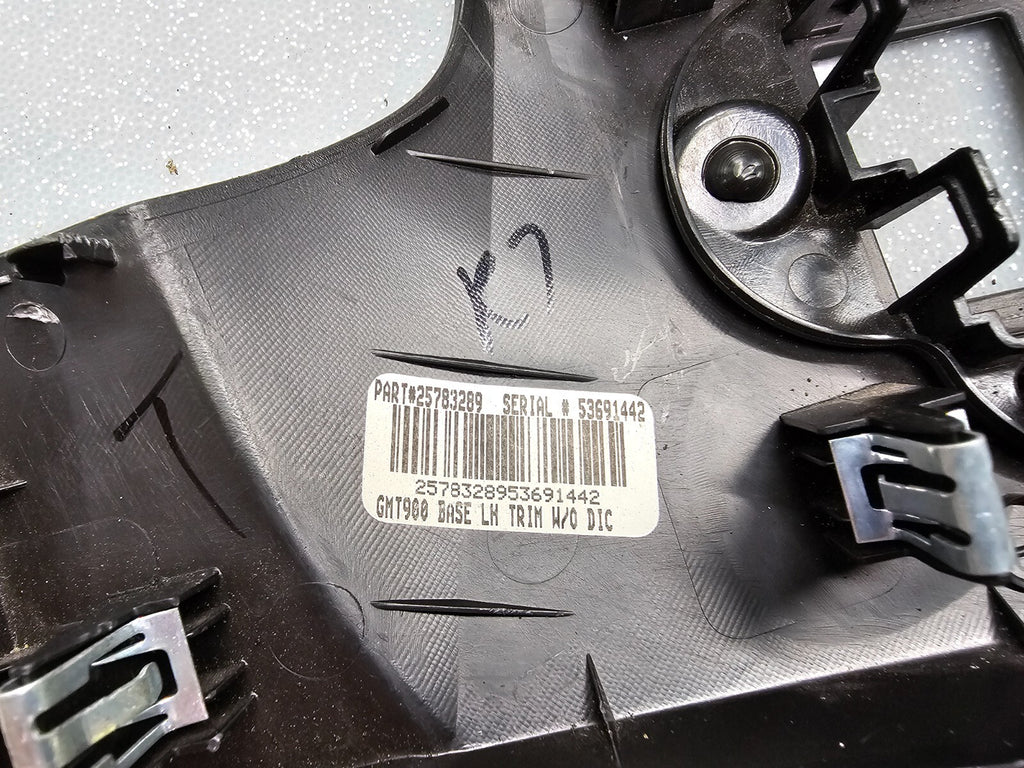 🔥07-13 GM Truck OEM Driver Left AC Vent Black Dash Trim Panel Headlight Switch