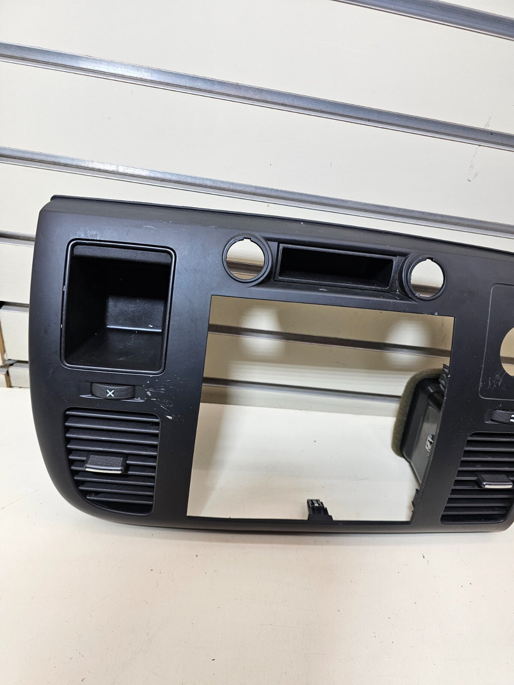 🔥07-14 Silverado SIERRA Center Dash Radio Bezel AC Climate Trim Panel BLACK B6