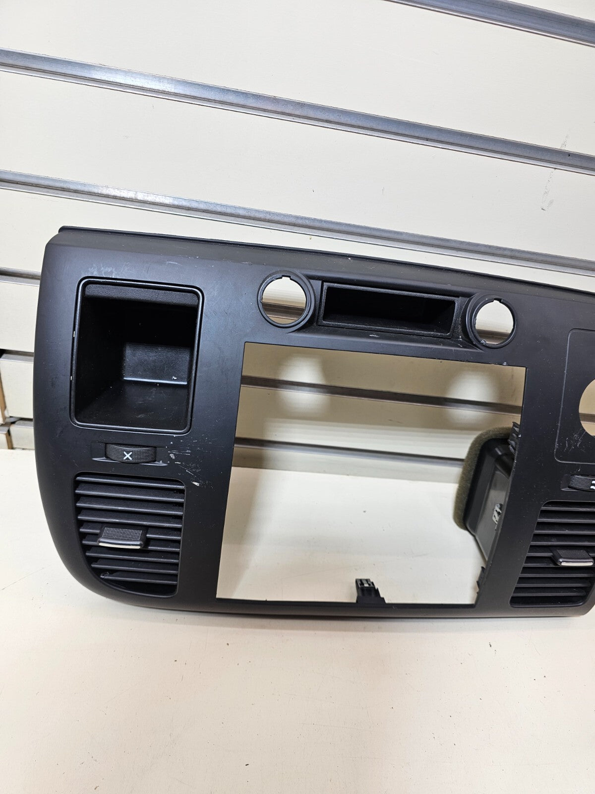🔥07-14 Silverado SIERRA Center Dash Radio Bezel AC Climate Trim Panel BLACK B6
