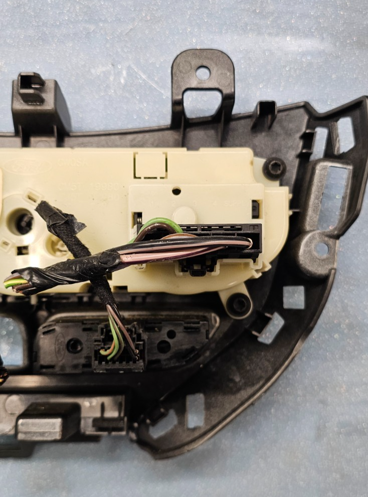 🔥12-14 FORD FOCUS A/C HEATER CLIMATE CONTROL Dash Bezel Temperature SILVER OEM