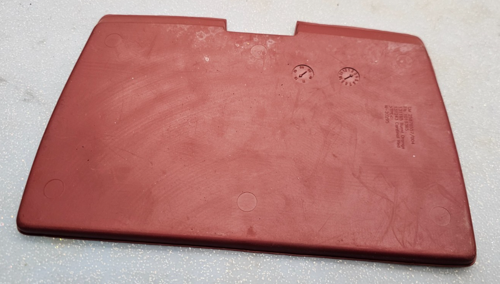 🔥10-15 Equinox Center Console Rubber Insert Mat Upper Dash Tray Liner RED OEM