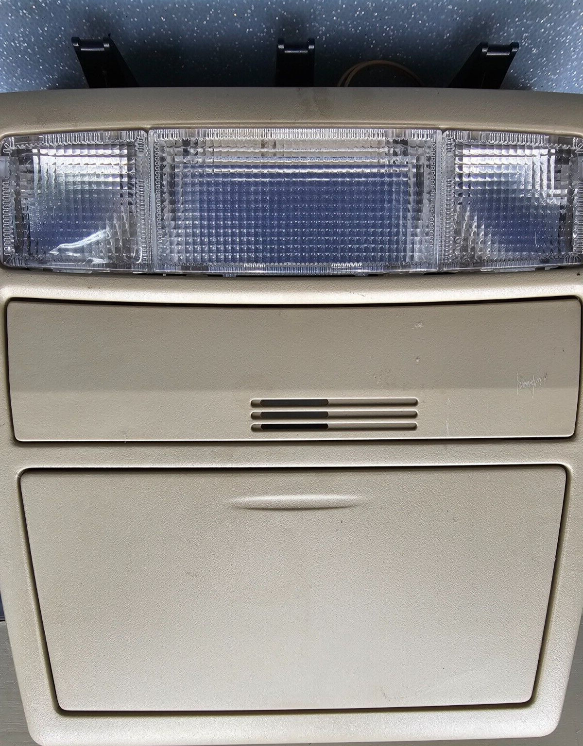 07-11 Toyota Camry Overhead Console Dome Map Light Lamp Storage Assembly TAN