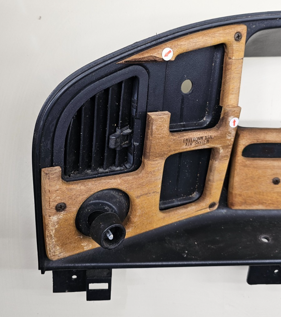 🔥92-96 Ford E-150 Econoline Dash Instrument Cluster Speedometer Bezel OEM Wood