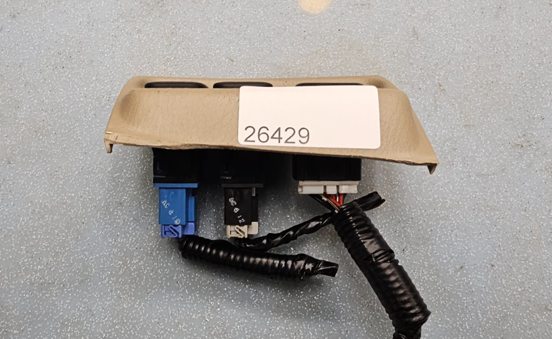 🔥01-05 Honda Civic Cruise Rear Defrost Side Mirror Control Switch OEM TAN
