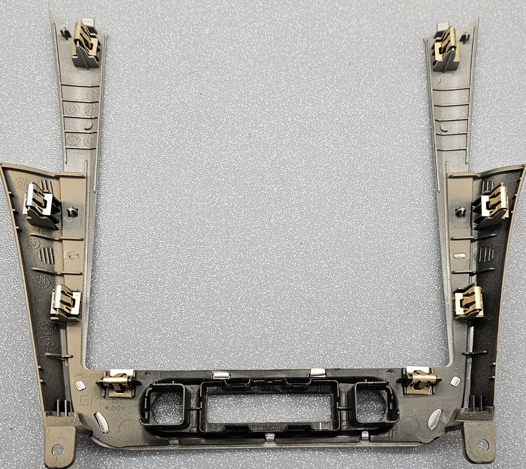 🔥08-12 Chevy MALIBU Center Dash Radio Bezel Panel OFF Signal Trim Tan SILVER B8