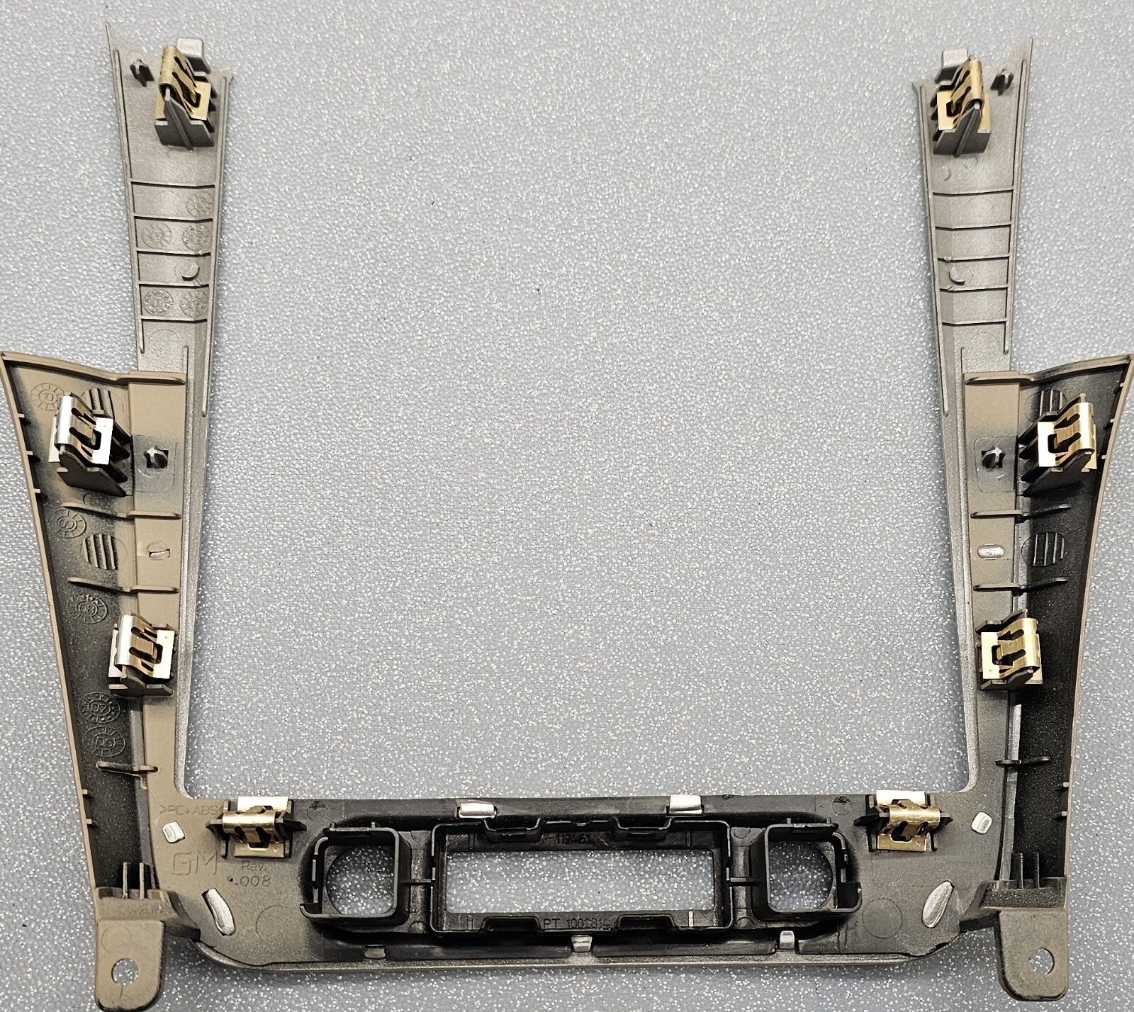 🔥08-12 Chevy MALIBU Center Dash Radio Bezel Panel OFF Signal Trim Tan SILVER B8