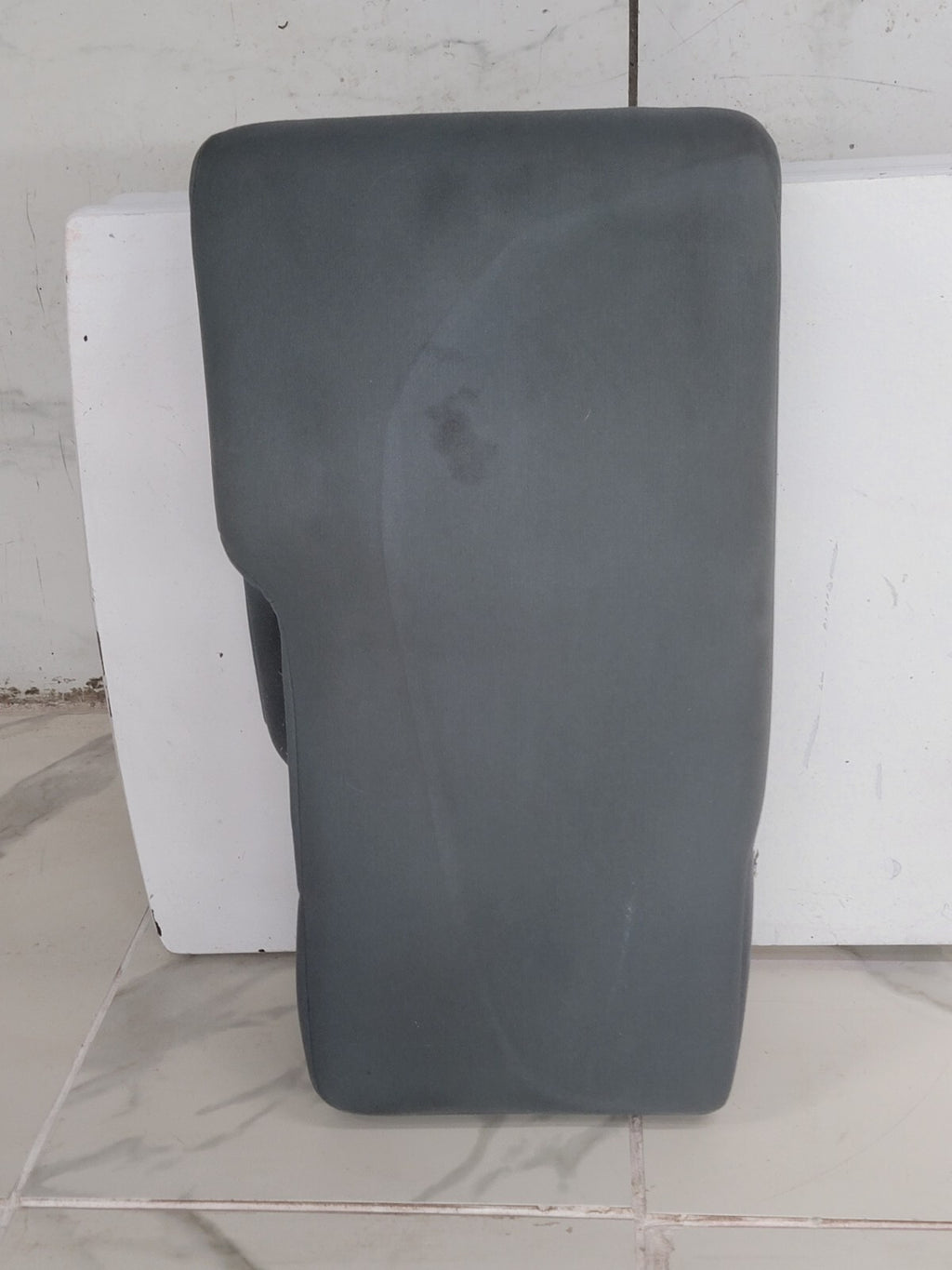 🔥04-08 FORD F150 Front Center Console JUMP SEAT Arm Rest Cloth Light Gray JS1