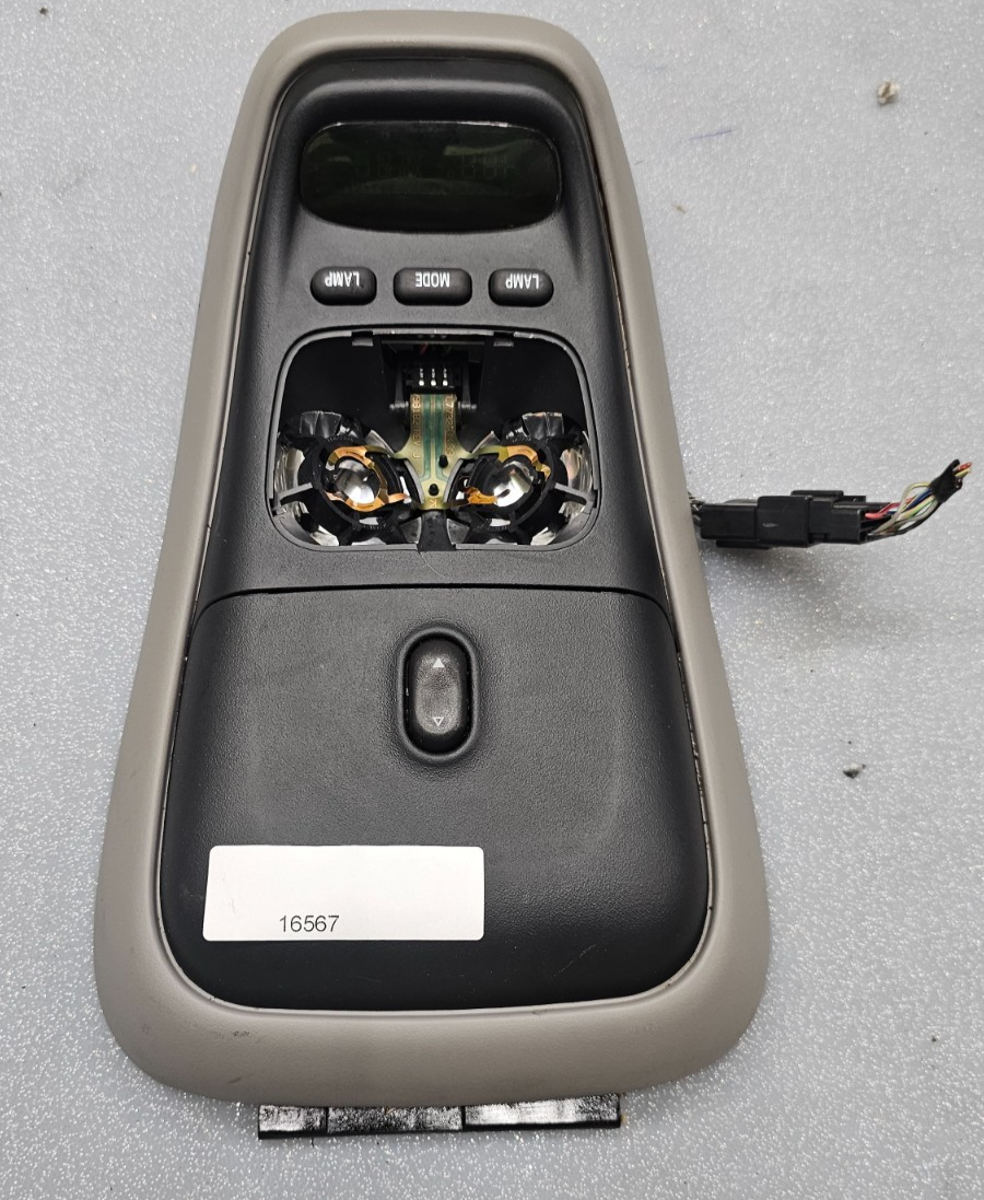 🔥97-03 Ford F150 EXPEDITION Overhead CONSOLE Display Comp STORAGE Frame TAN