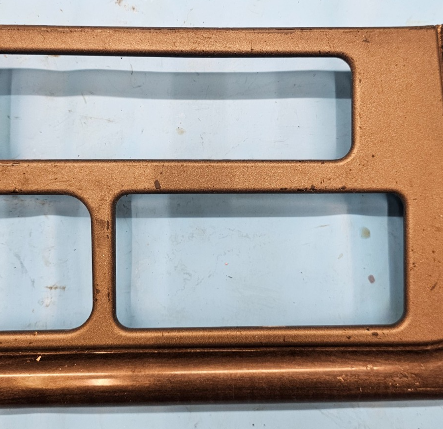 🔥01-02 GMC Sierra Yukon Denali Center Console Front Trim Dash Bezel Wood/Silver