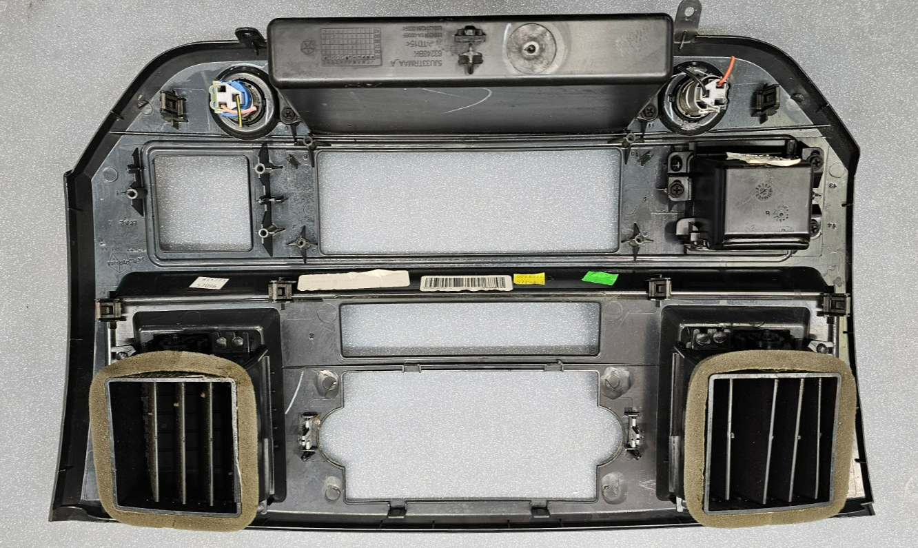 🔥06-08 Dodge RAM Dash RADIO Stereo Bezel Climate Trim Panel Silver/Grey B11