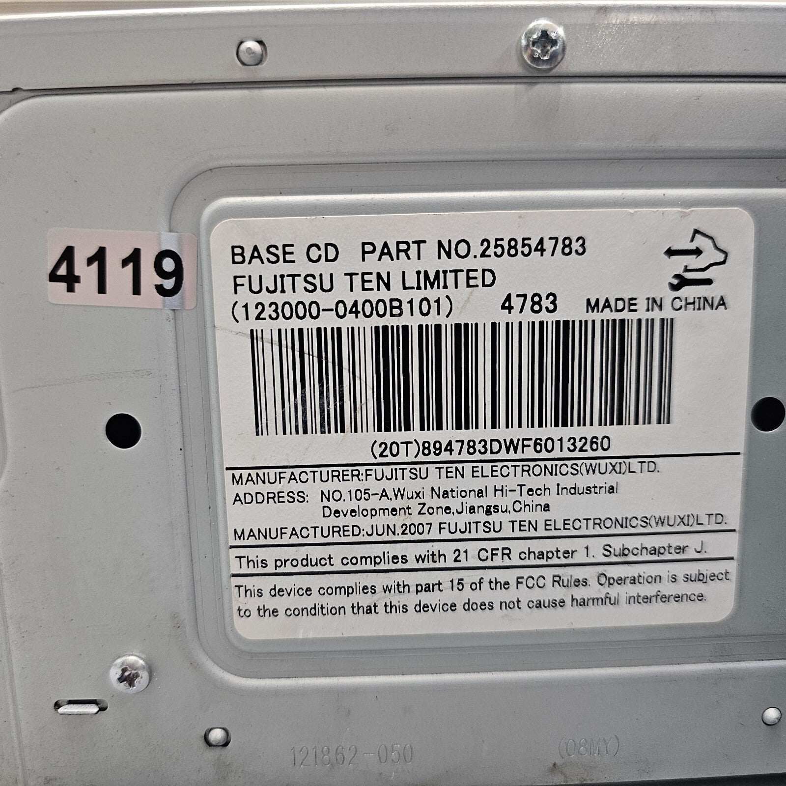 🔥07-08 Chevrolet Equinox Dash AM FM Radio Disc CD Player Receiver OEM