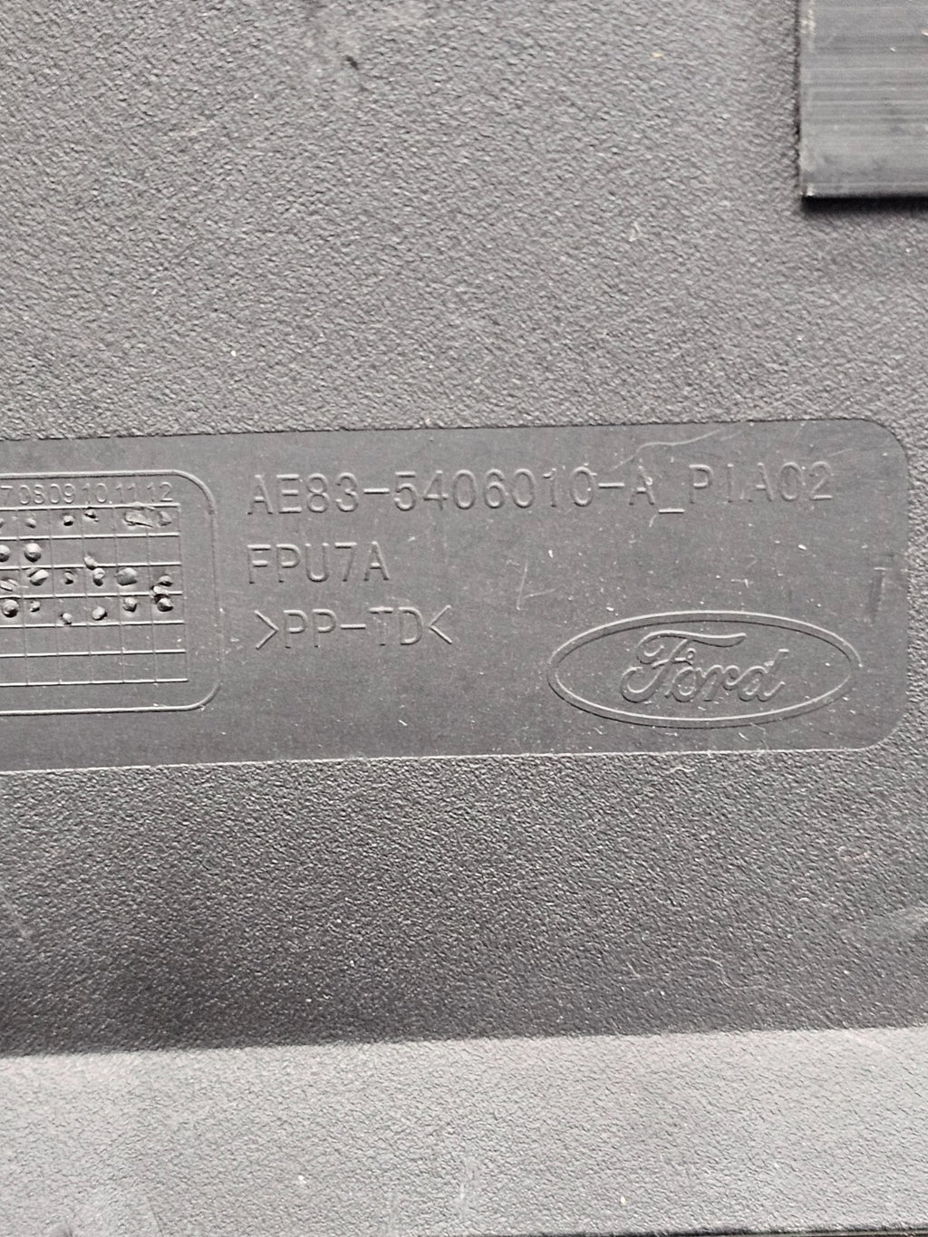 11-19 Ford Fiesta Dash Glove Box Compartment Storage Handle Assembly Black OEM
