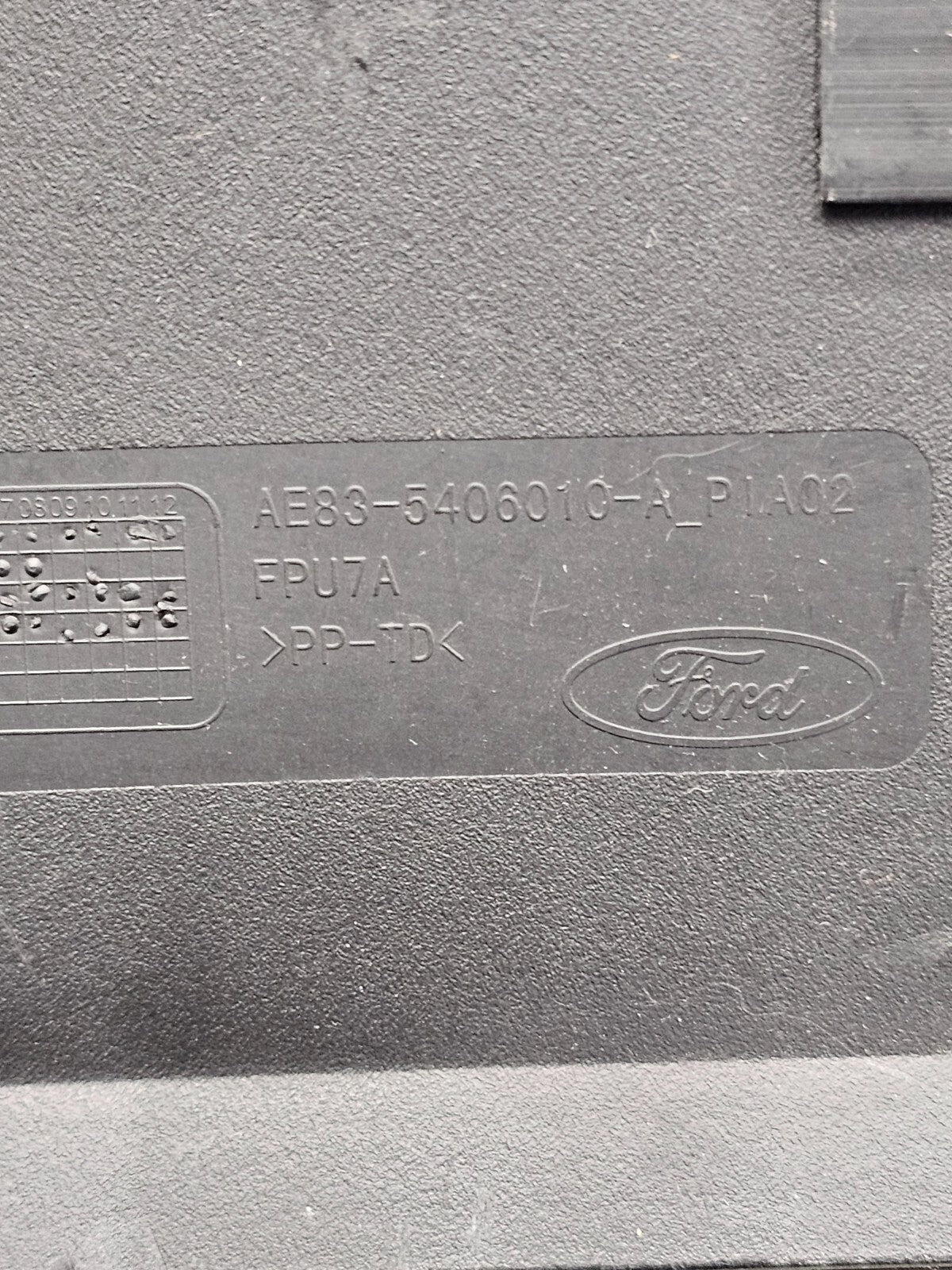 11-19 Ford Fiesta Dash Glove Box Compartment Storage Handle Assembly Black OEM