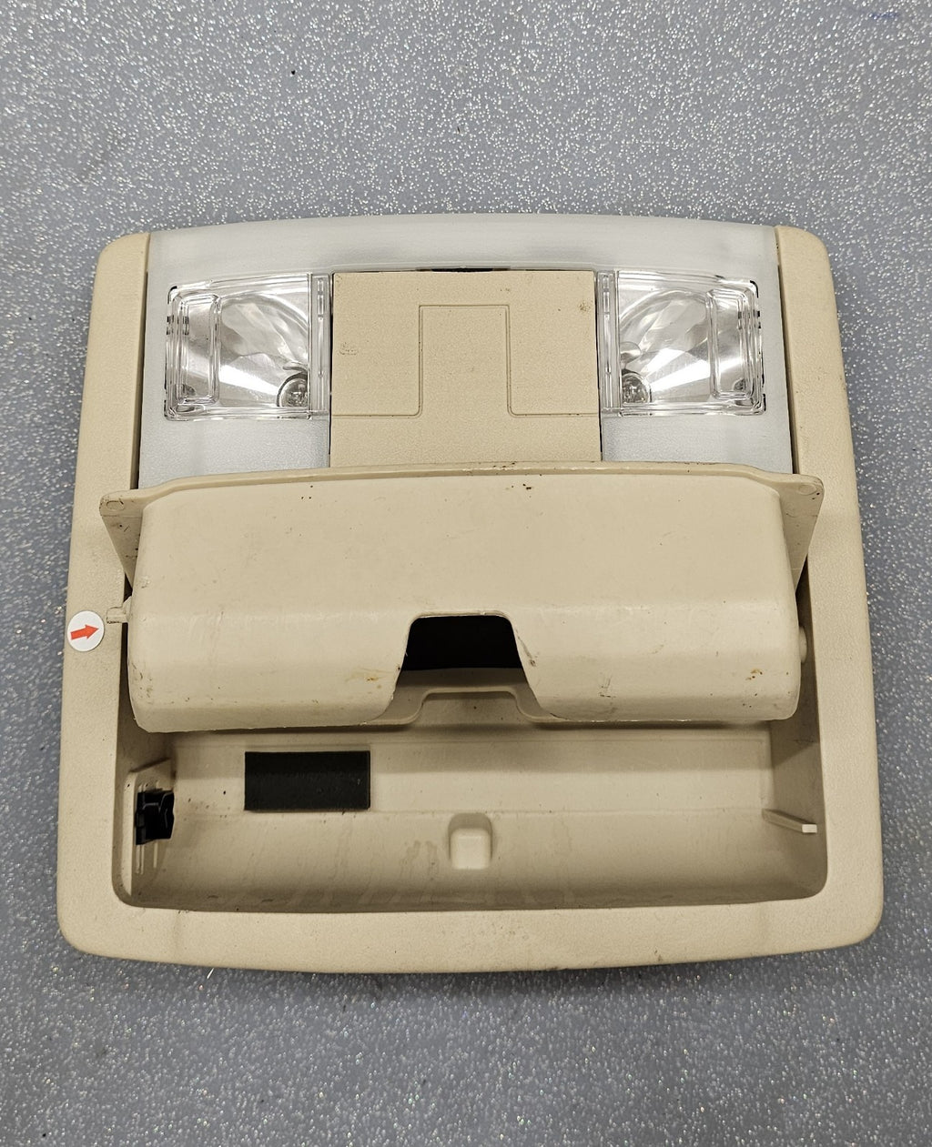🔥13-19 TAURUS 09-13 EDGE FRONT OVERHEAD CONSOLE DOME LIGHT STORAGE ASSEMBLY TAN