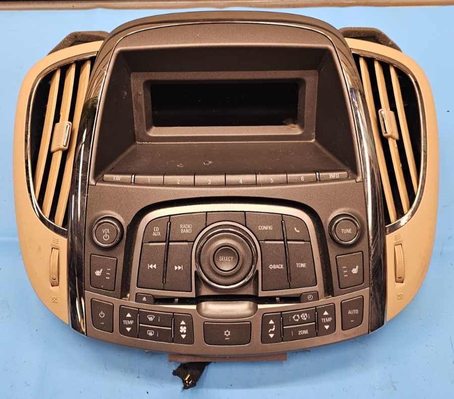 🔥10-12 ALLURE LACROSSE DASH RADIO STEREO DISPLAY BEZEL CLIMATE SCREEN BLACK/TAN