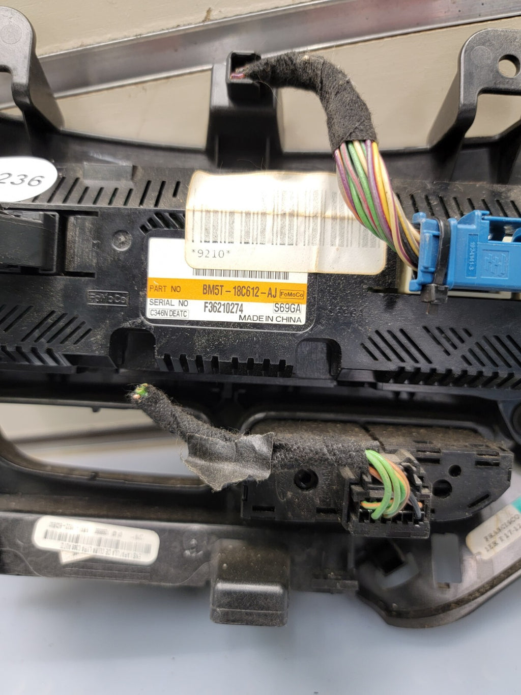 🔥12-14 FORD FOCUS A/C HEATER CLIMATE CONTROL Dash Bezel Temperature Tan OEM