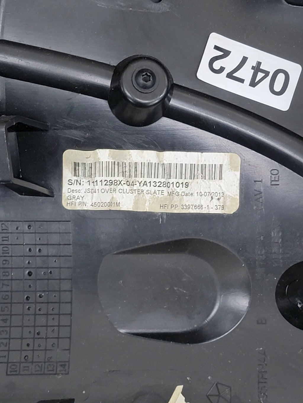 🔥2011-2014 DODGE AVENGER Speedometer DASH COVER Trim OEM BLACK