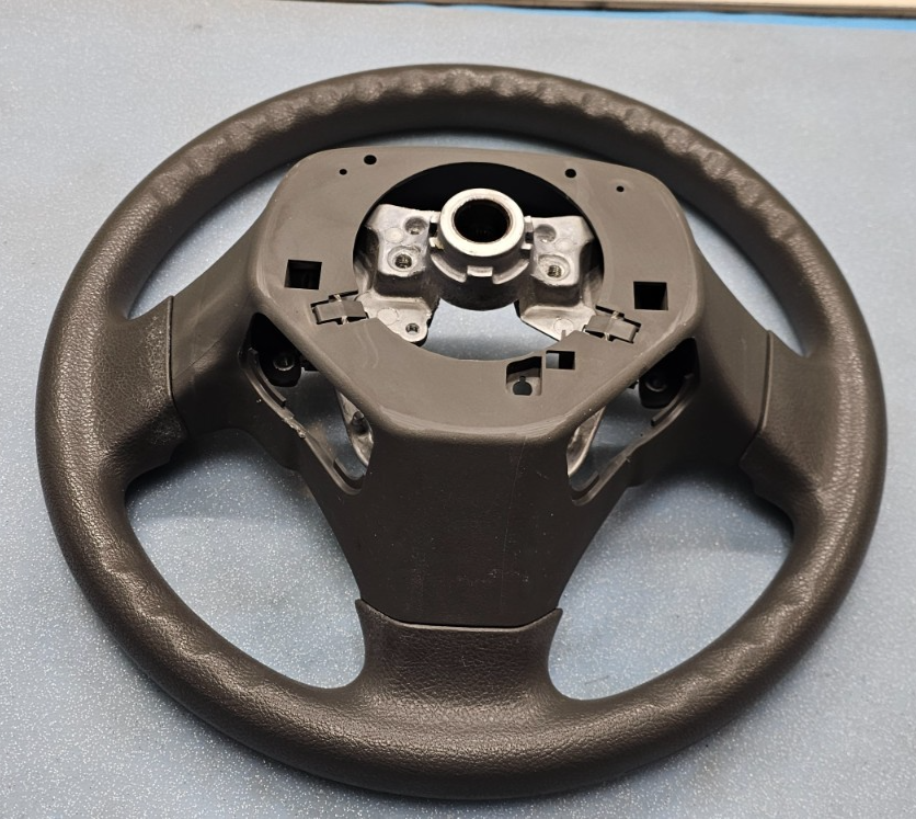 🔥09-13 TOYOTA MATRIX COROLLA FRONT STEERING COLUMN WHEEL ASSEMBLY BLACK LEATHER