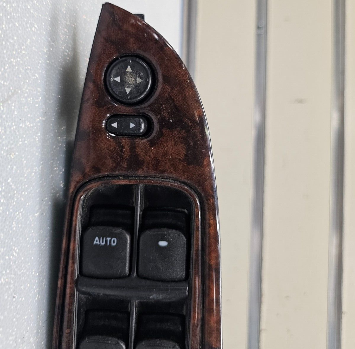 🔥10-12 Chevy Malibu Left Driver Master Power Window Mirror Switch Assembly Wood