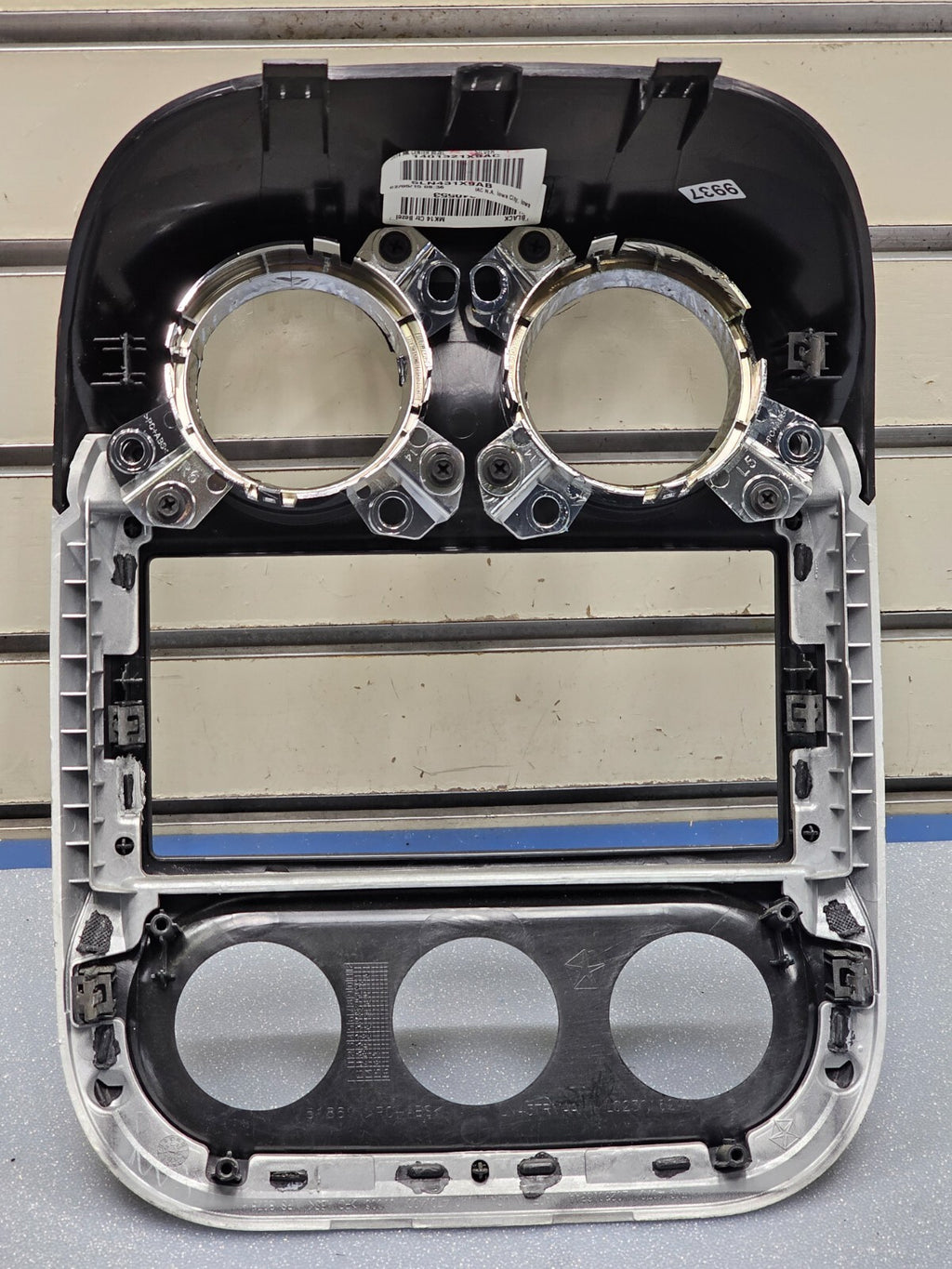 🔥10-16 Compass Patriot Dash FM Radio Climate Trim Bezel Instrument Panel BLACK