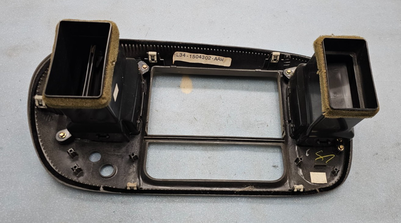 🔥97-03 Ford F150 Center Dash FM Radio Climate Trim Stereo BEZEL Panel DK TAN B1