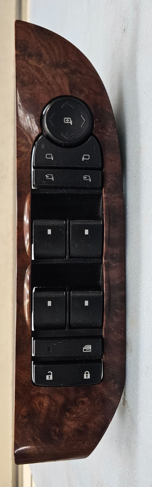 🔥07-14 Tahoe Yukon Suburban Left Driver Door Window Master Power Switch Wood