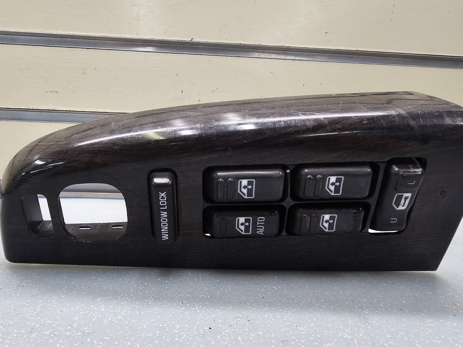 🔥99-02 Silverado SIERRA 4 DOOR Left DRIVER Master Power Window Switch Wood WS4