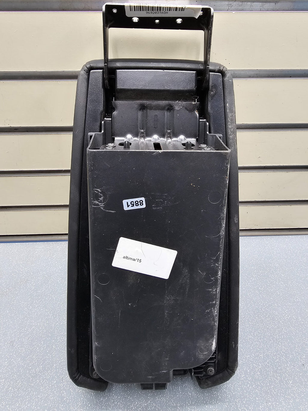 🔥09-14 Maxima 13-18 Altima Center Console Lid Arm Rest Leather Assembly Black