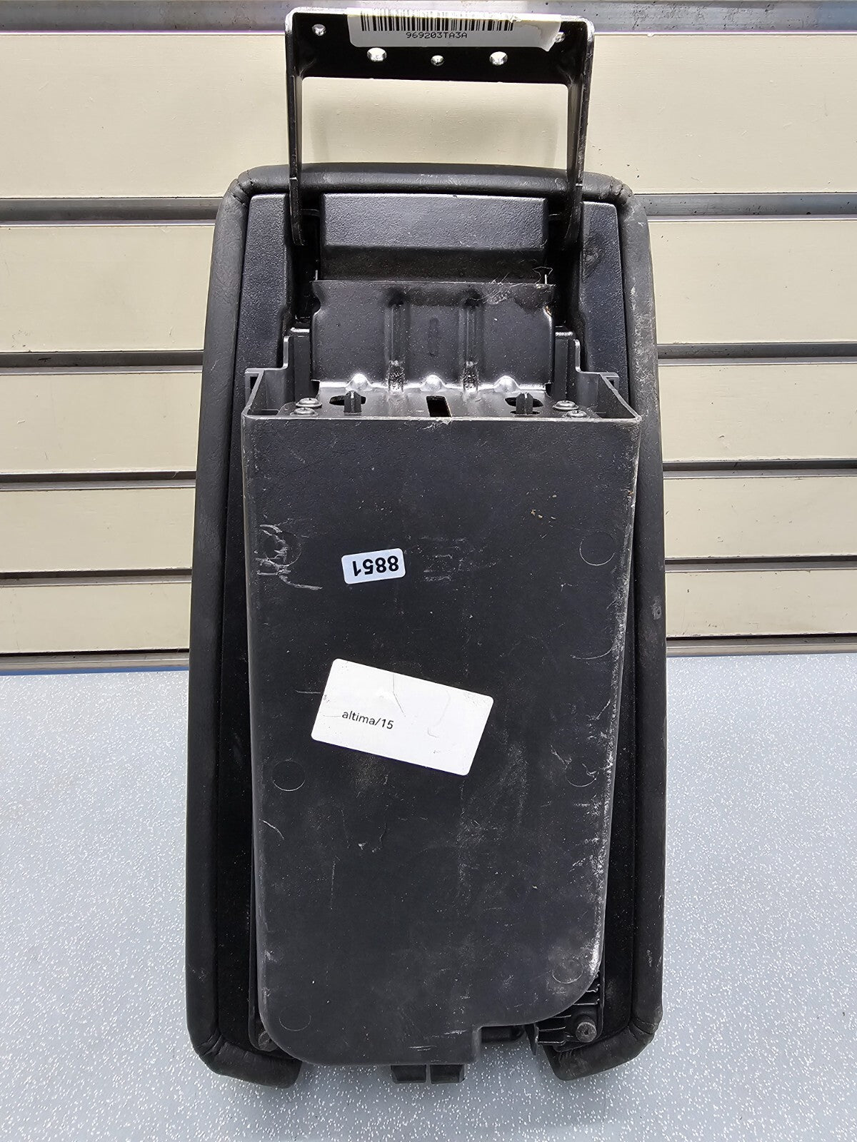 🔥09-14 Maxima 13-18 Altima Center Console Lid Arm Rest Leather Assembly Black