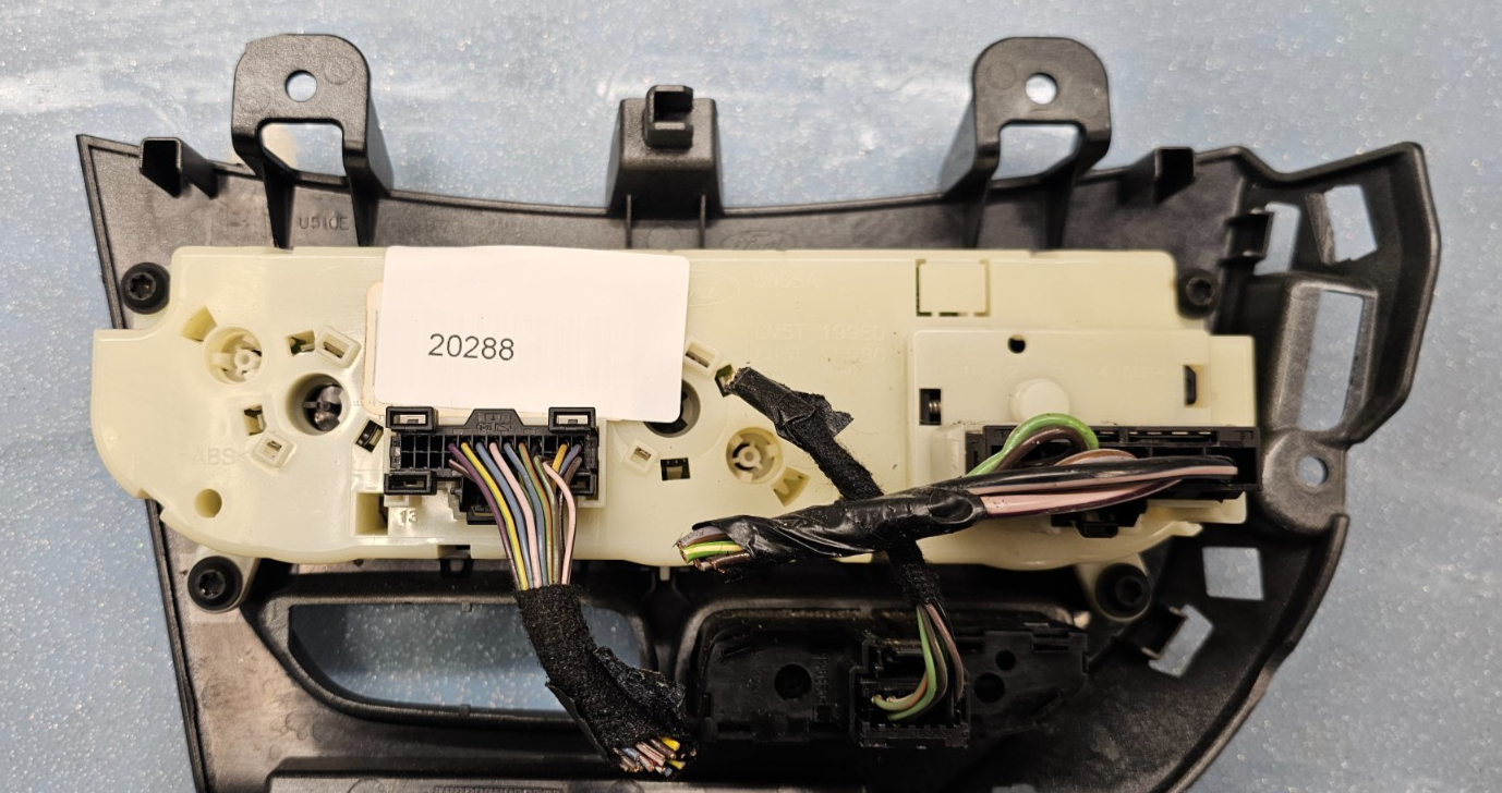 🔥12-14 FORD FOCUS A/C HEATER CLIMATE CONTROL Dash Bezel Temperature SILVER OEM