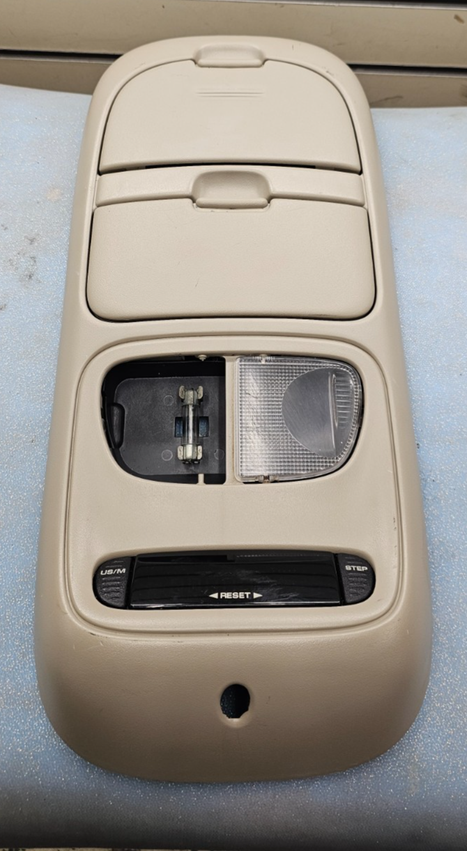🔥99-04 Dodge Dakota Durango Sunroof Overhead Console DOME Map Light Storage TAN