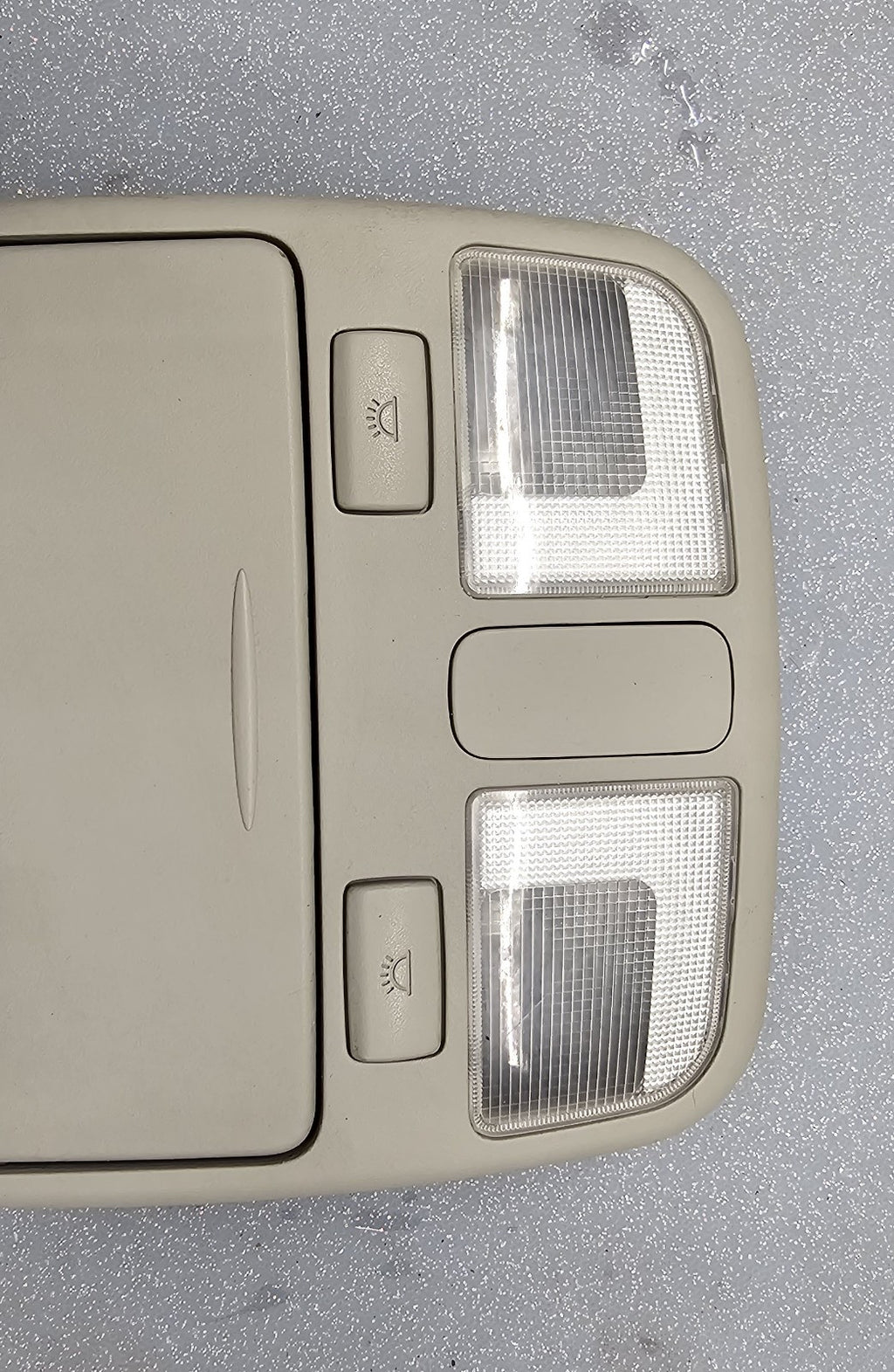 06-10 Hyundai Sonata Overhead Console Dome Map Light Lamp Storage Assembly Gray