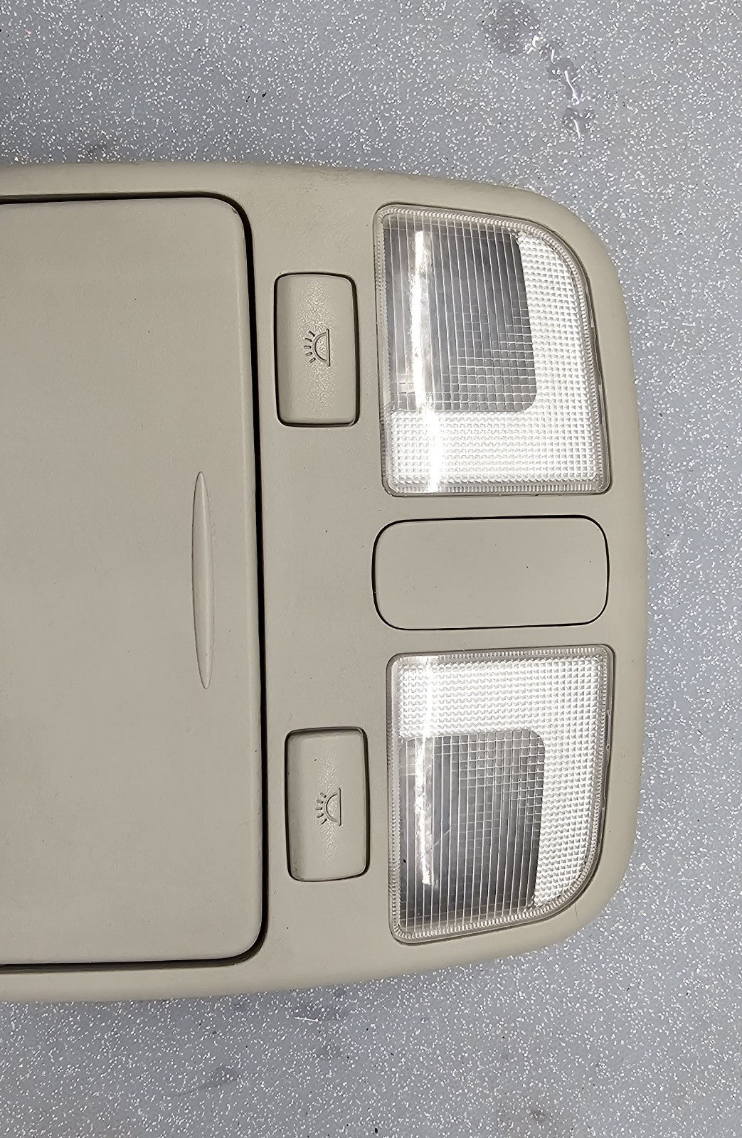 06-10 Hyundai Sonata Overhead Console Dome Map Light Lamp Storage Assembly Gray