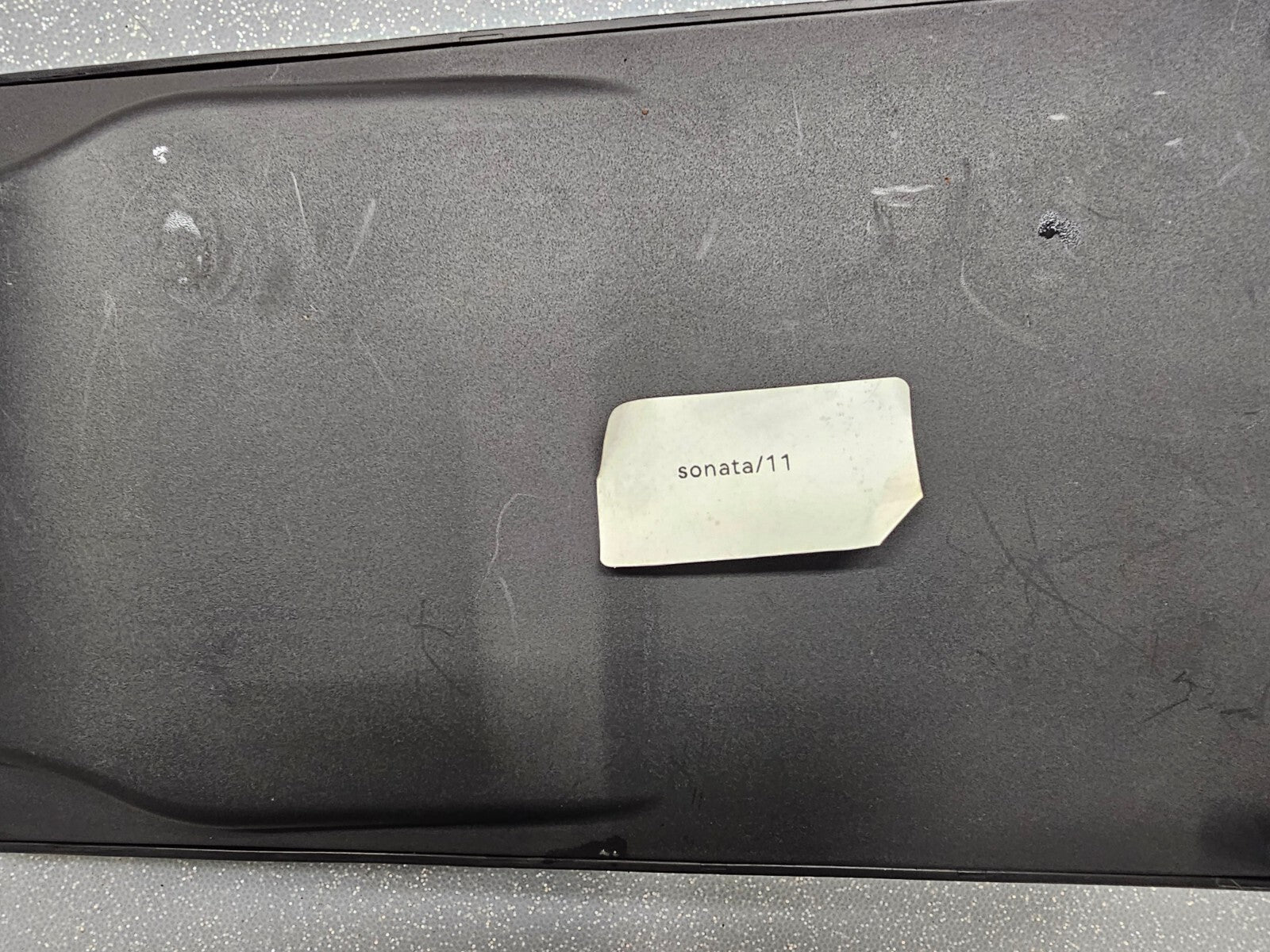 🔥11-14 HYUNDAI SONATA FRONT CENTER CONSOLE ARM REST LID COVER TOP PAD BLACK OEM