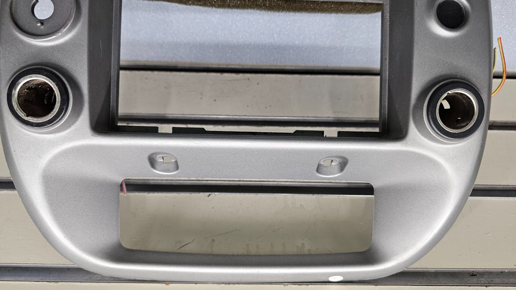 95-10 Ford Ranger EXPLORER Center Dash Radio Trim Surround Bezel Trim SILVER B2