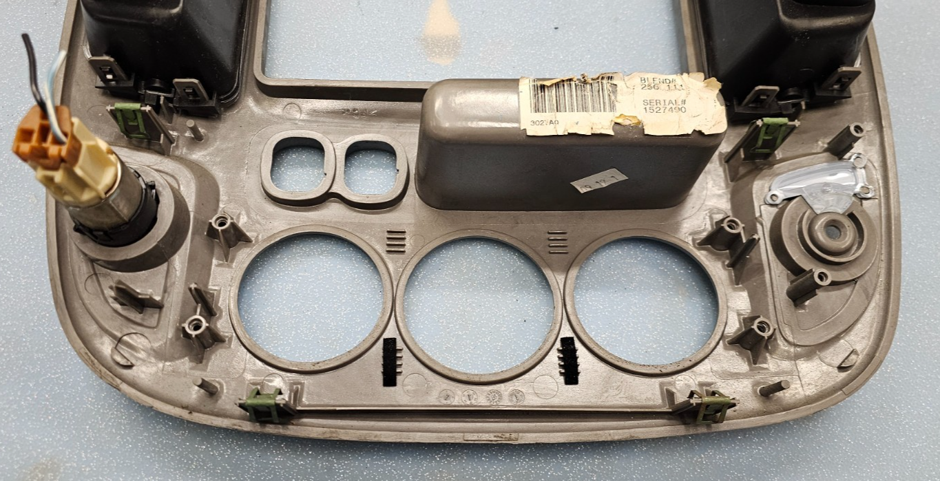 🔥2001-2007 FORD ESCAPE CENTER DASH RADIO A/C CLIMATE TRIM BEZEL SILVER OEM