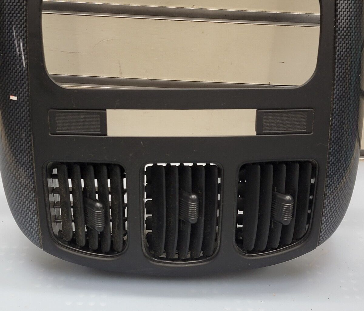 🔥01-07 Dodge Caravan Town & Country dash radio climate TRIM bezel carbon fiber