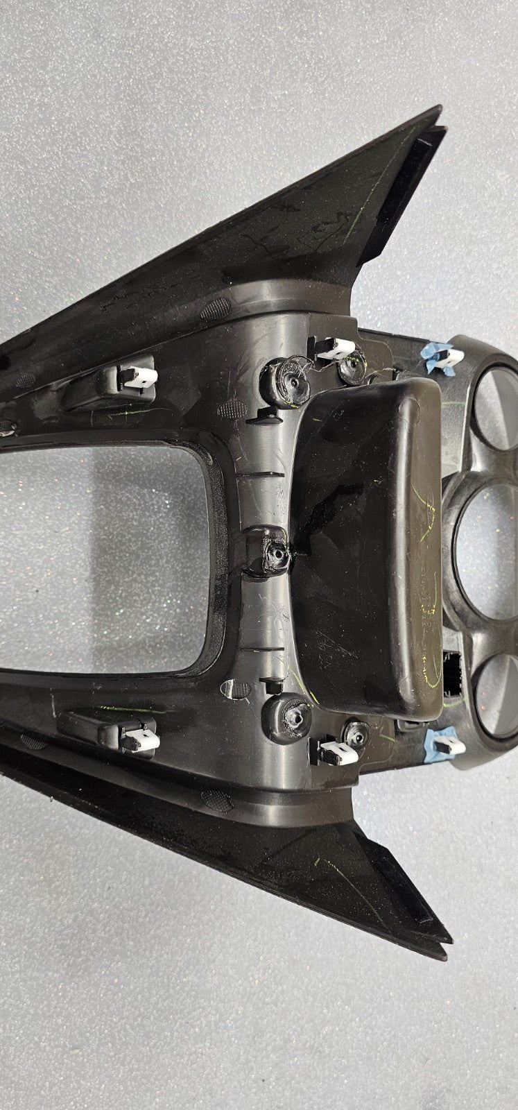 🔥14-19 FORD FIESTA CENTER CONSOLE AC CONTROL SHIFTER SHIF BEZEL TRIM Silver OEM
