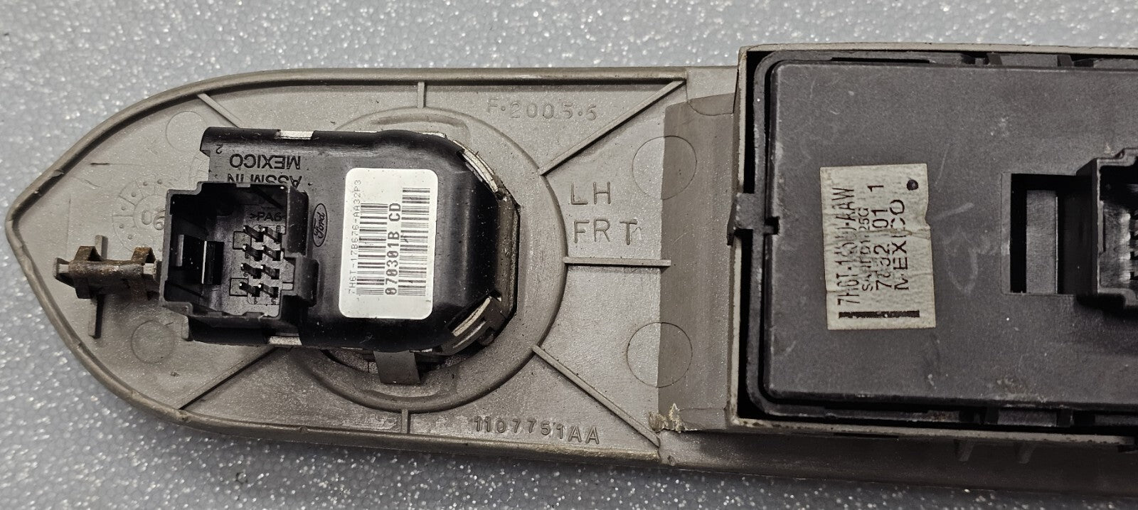 06-10 Navigator MKZ Driver Master Power Window Switch Regulator Assembly Silver