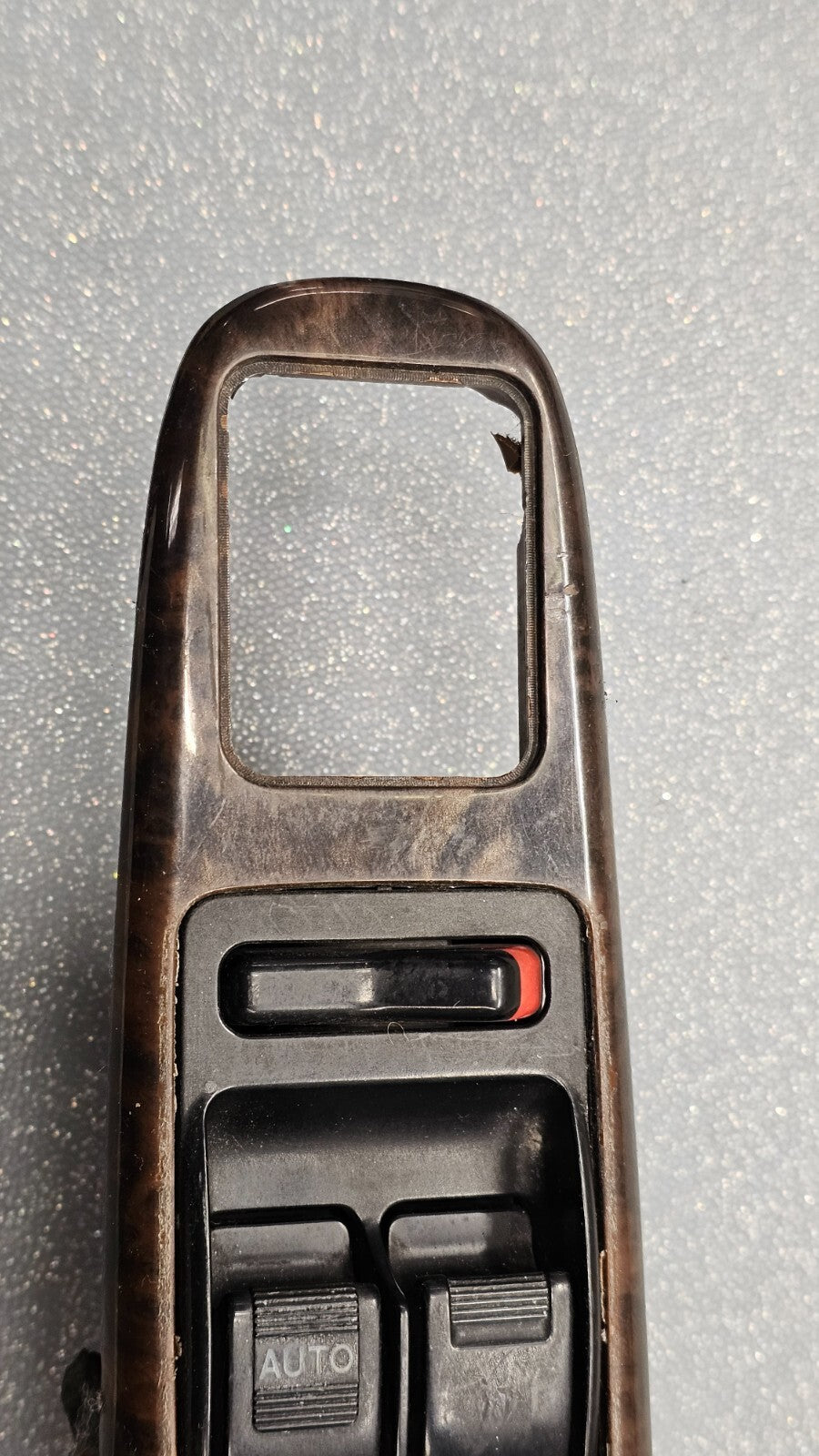 🔥98-02 ACCORD LEFT DRIVER MASTER WINDOW POWER PUSH PULL MIRROR SWITCH WOOD