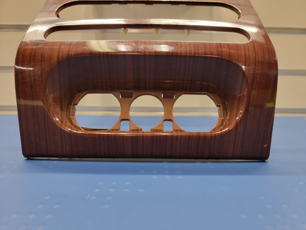 04-08 Ford F150 Lariat Climate Control &Radio Bezel Dash Trim Woodgrain OEM