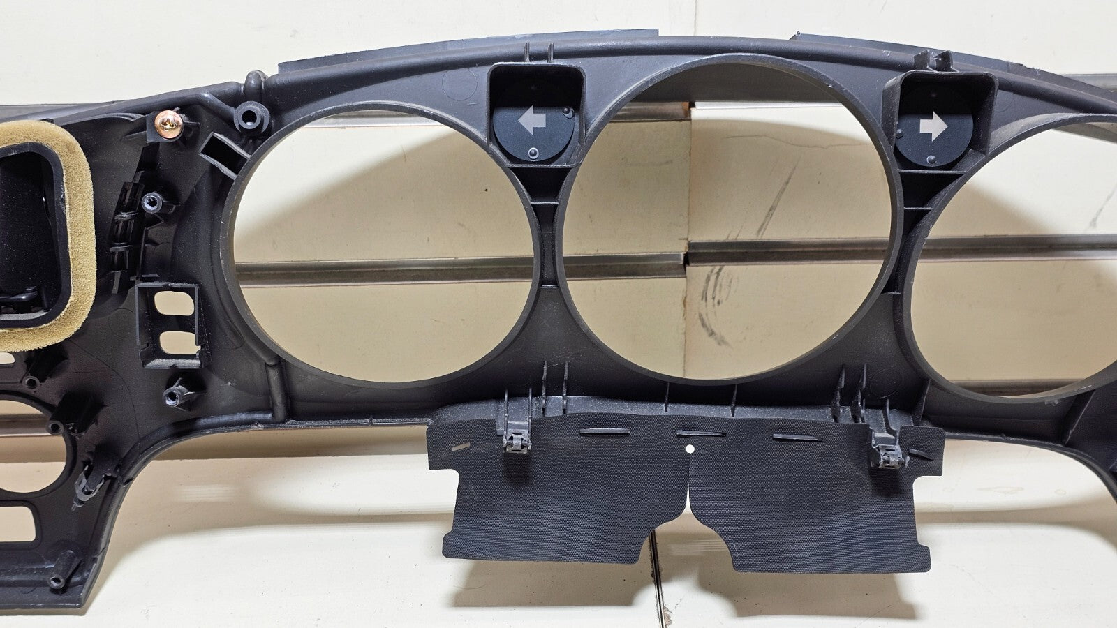 🔥99-03 Acura TL Dash Instrument Cluster Speedometer Radio Bezel Panel Black OEM