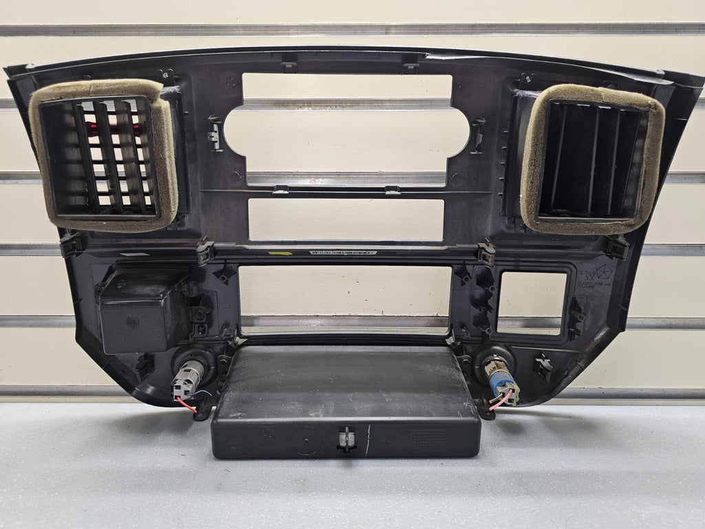 06-08 Dodge RAM Dash RADIO Stereo Bezel Climate Trim Panel CARBON Black OEM B11
