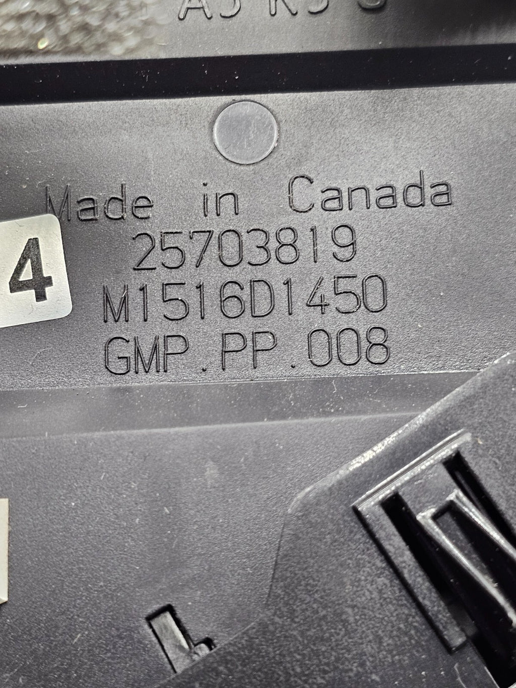 03-07 Cadillac CTS SRX Dash Right Passenger AC Air Vent Heater Conditioning Wood