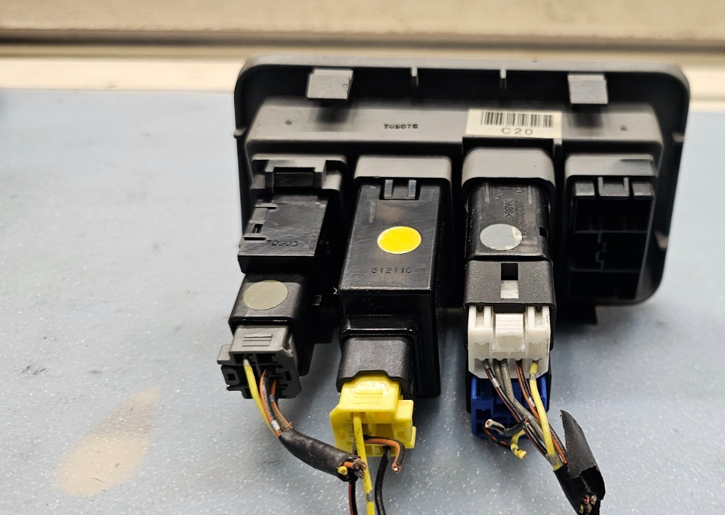 🔥07-09 Hyundai Santa Fe Dash Switch Panel Dimmer Lock Fog Light Control Gray