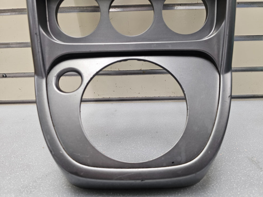 🔥03-06 Honda Element Center Dash Radio Surround Bezel Trim Panel Climate Silver